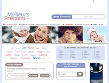 Tablet Screenshot of meilleursprenoms.com